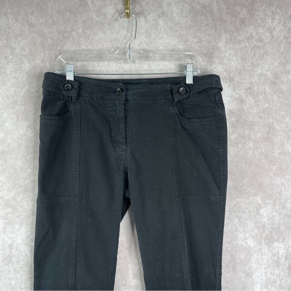 Weekend MaxMara Slim Fit Stretch W11 Pants In Black Women's Size US 12 - Picture 7 of 7